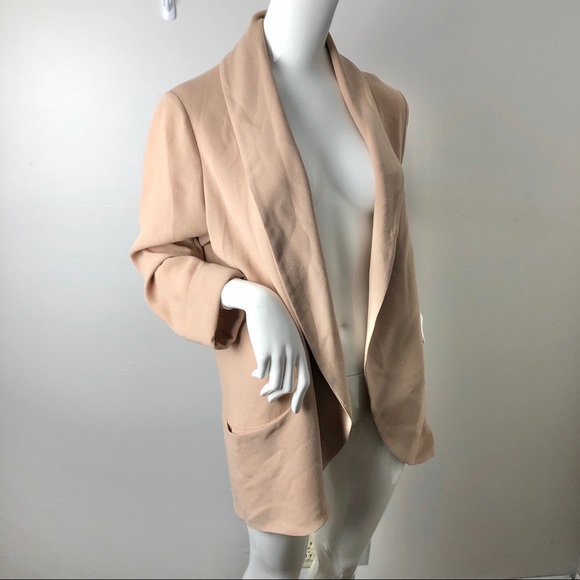 Wilfred Chevalier Blazer 6 Crepe EUC Tan Beige - Picture 8 of 9